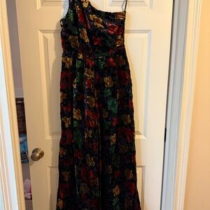 Floral One-Shoulder jumpsuit